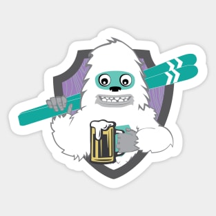 Yeti Ski Sticker